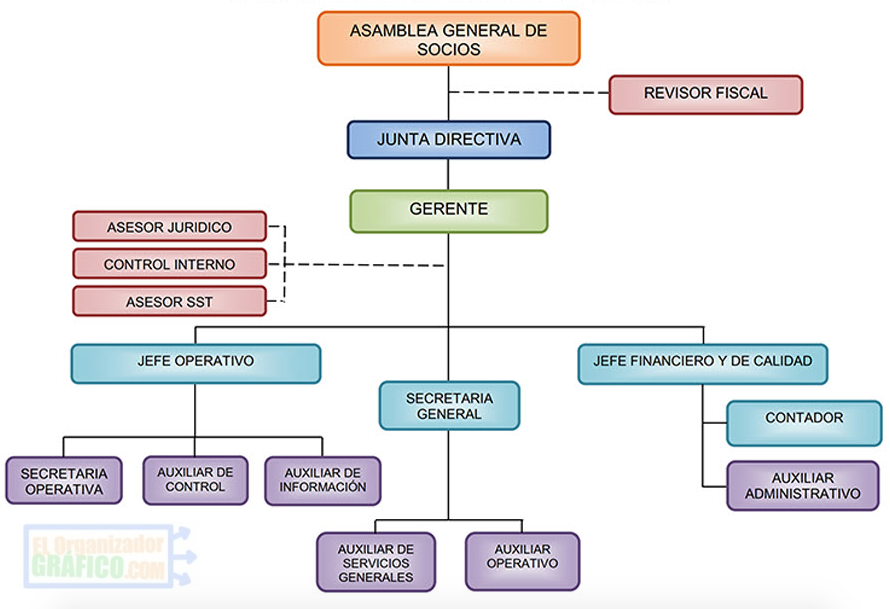 Organigrama Empresa Transportes