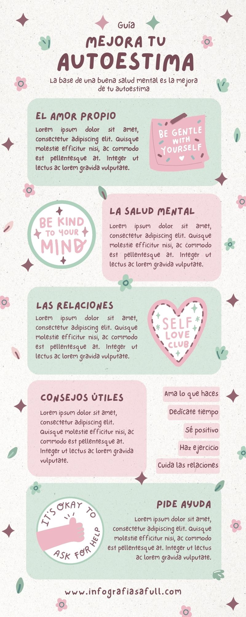 Infografía Para Mejorar El Autoestima