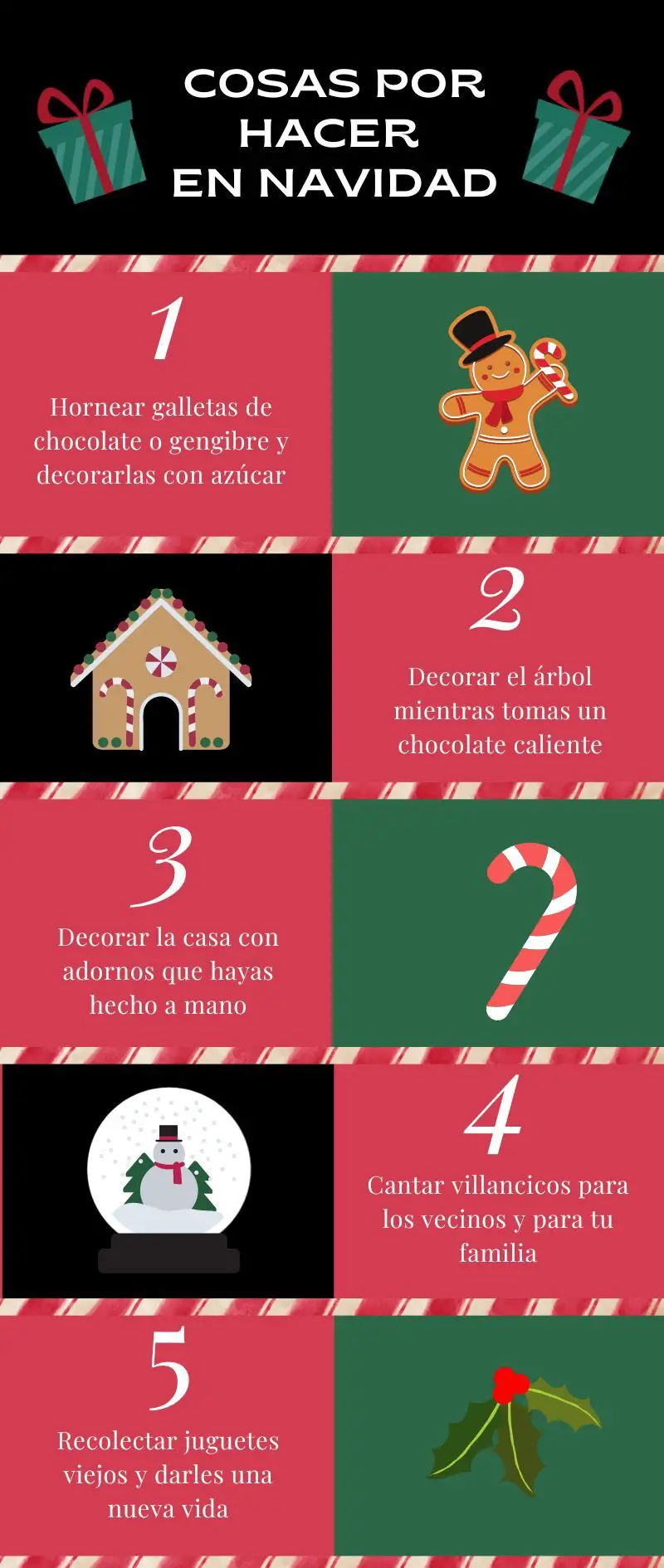 Infografía Sobre Cosas Por Hacer En Navidad