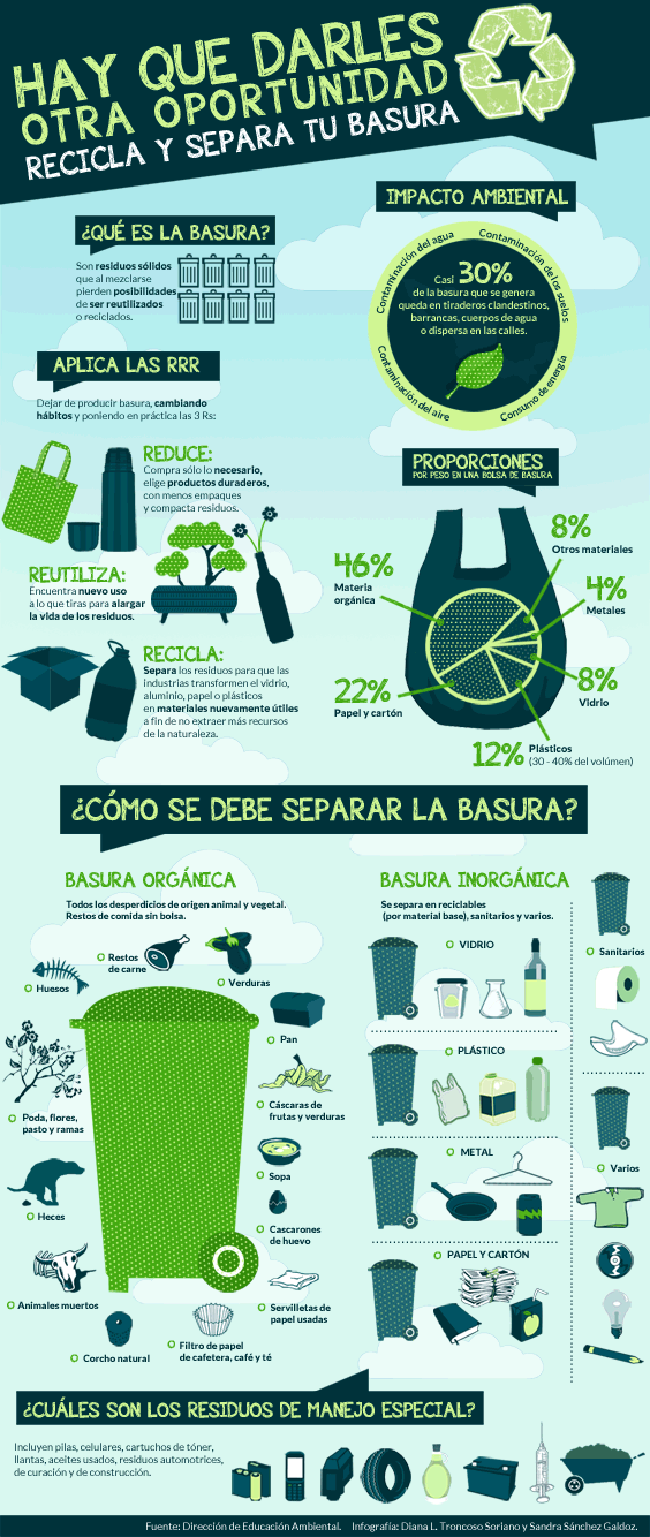 Idea De Infografía Para Reciclar