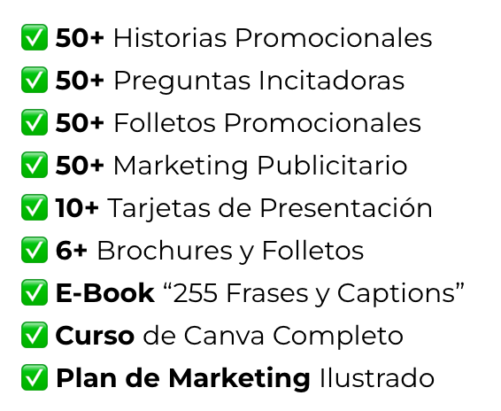 Incluye gran variedad de piezas gráficas editables para las redes sociales de tu negocio